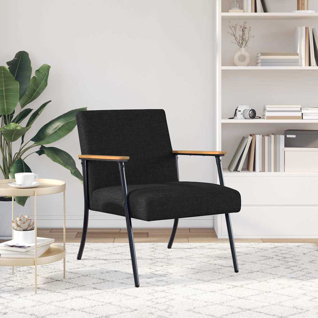 Fauteuil Zwart Stof