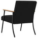 Fauteuil Zwart Stof