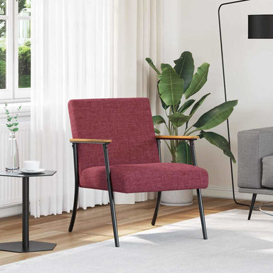 Fauteuil Wijnrood Stof