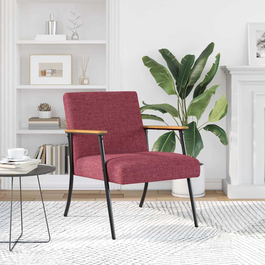 Fauteuil Wijnrood Stof