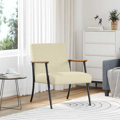 Fauteuil Crème Stof