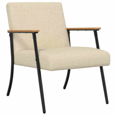 Fauteuil Crème Stof