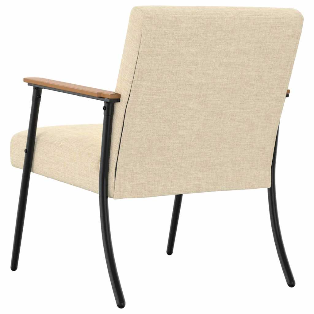Fauteuil Crème Stof