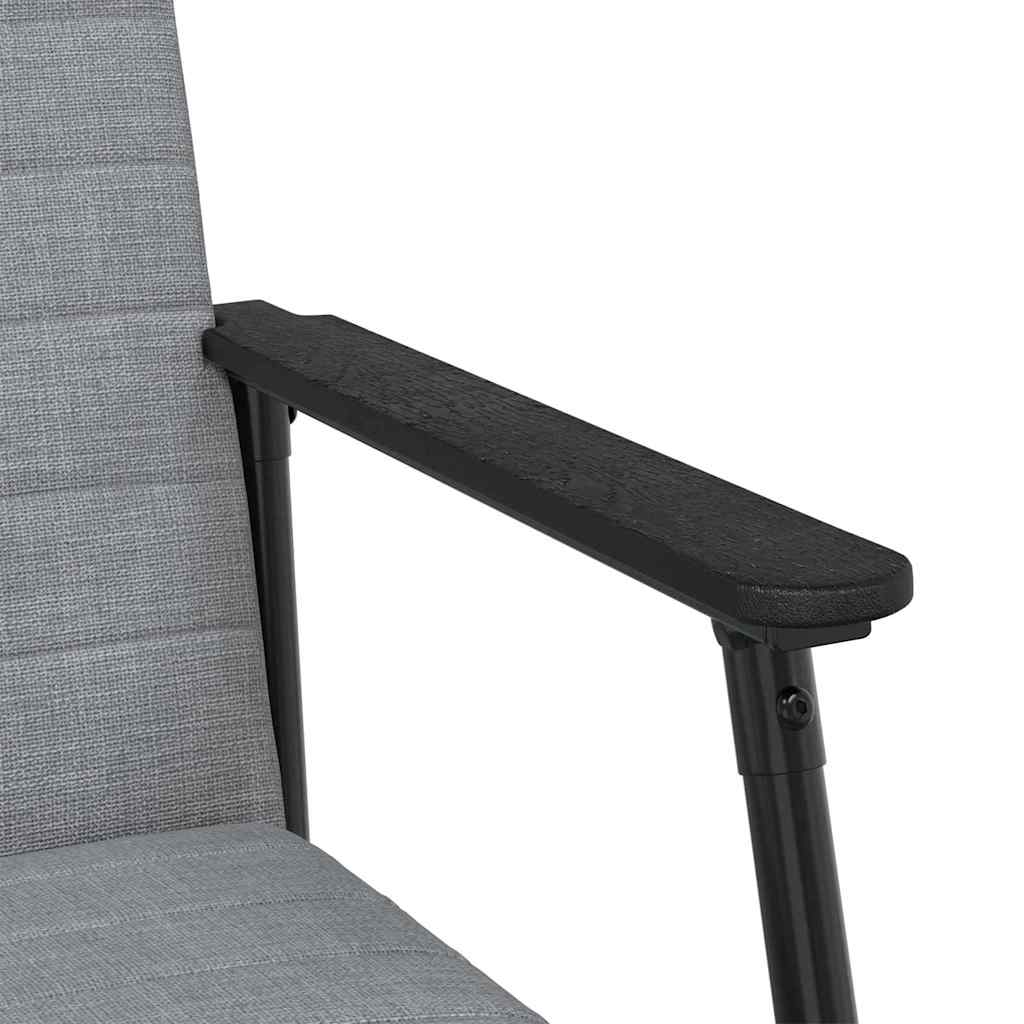 Fauteuil Lichtgrijs 59 x 75 x 78 cm Stof