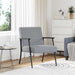Fauteuil Lichtgrijs 59 x 75 x 78 cm Stof