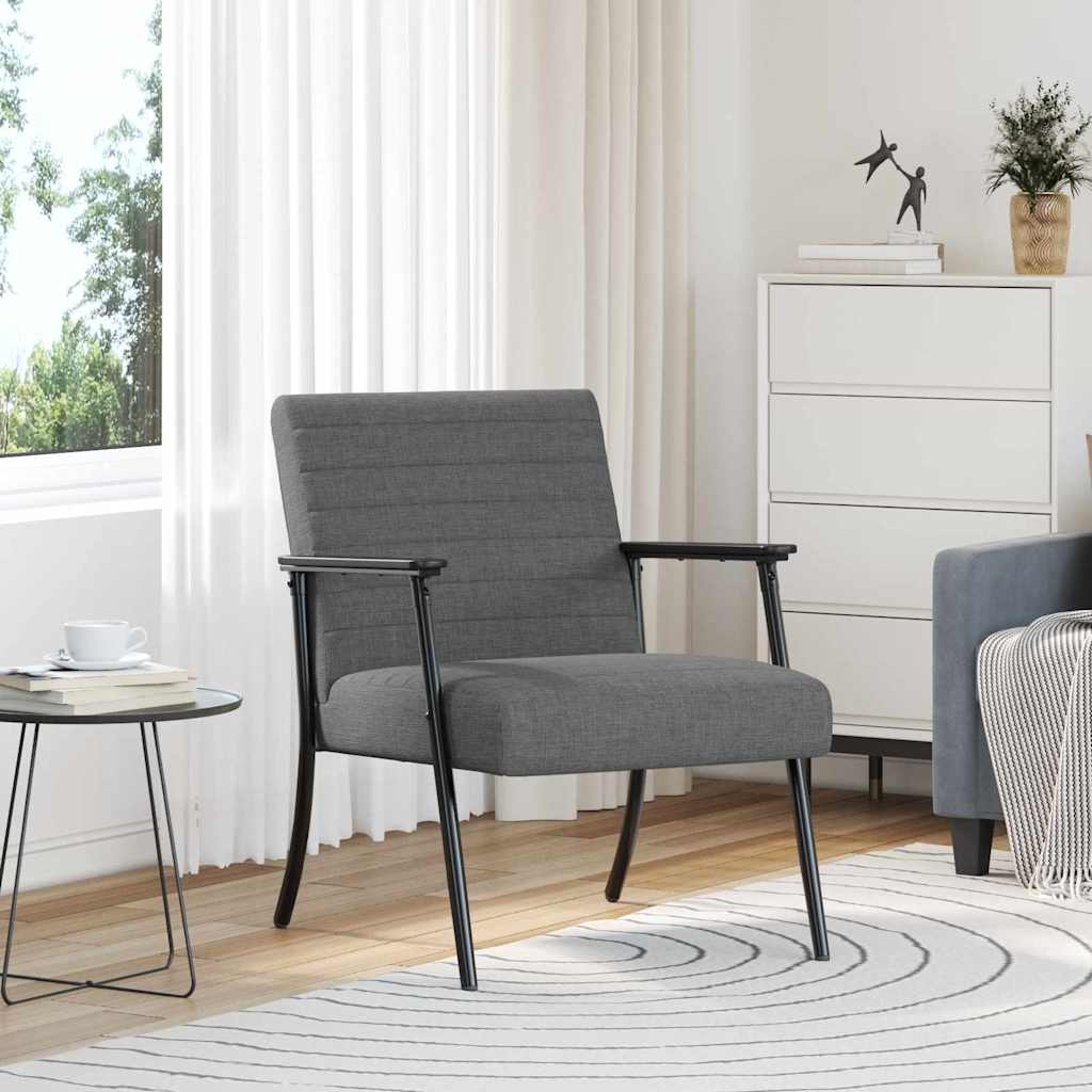 Fauteuil Donkergrijs 59 x 75 x 78 cm Stof