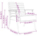 Fauteuil Zwart 59 x 75 x 78 cm Stof