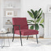 Fauteuil Wijnrood 59 x 75 x 78 cm Stof