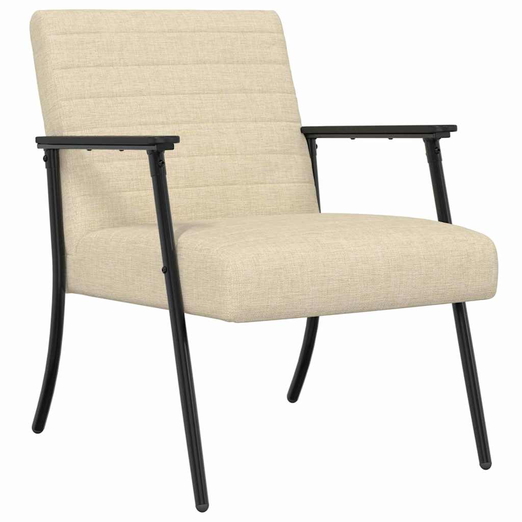 Fauteuil Crème 59 x 75 x 78 cm Stof