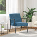 Fauteuil Blauw 59 x 75 x 78 cm Fluweel