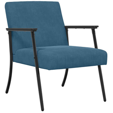 Fauteuil Blauw 59 x 75 x 78 cm Fluweel