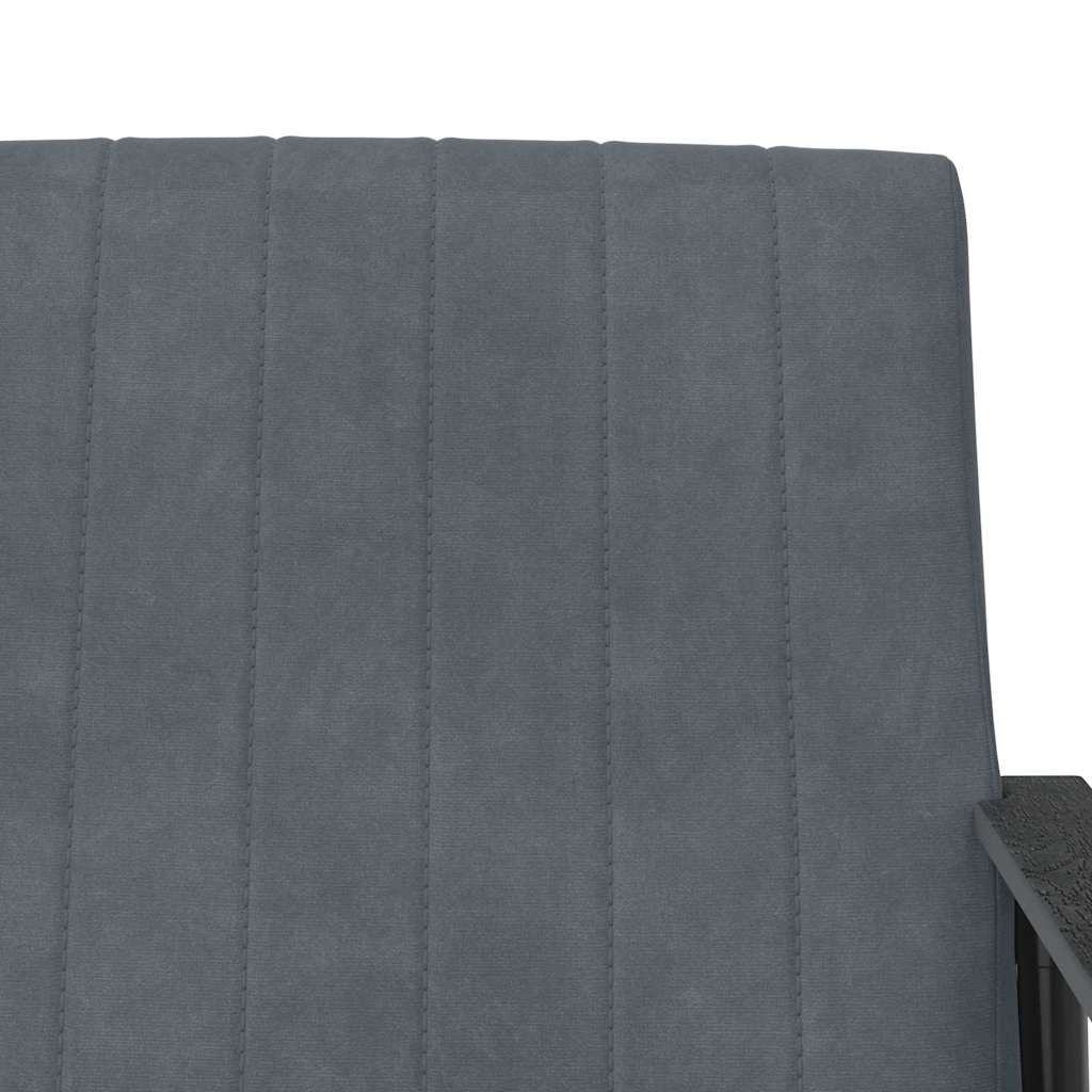 Fauteuil Donkergrijs 59 x 75 x 78 cm Fluweel