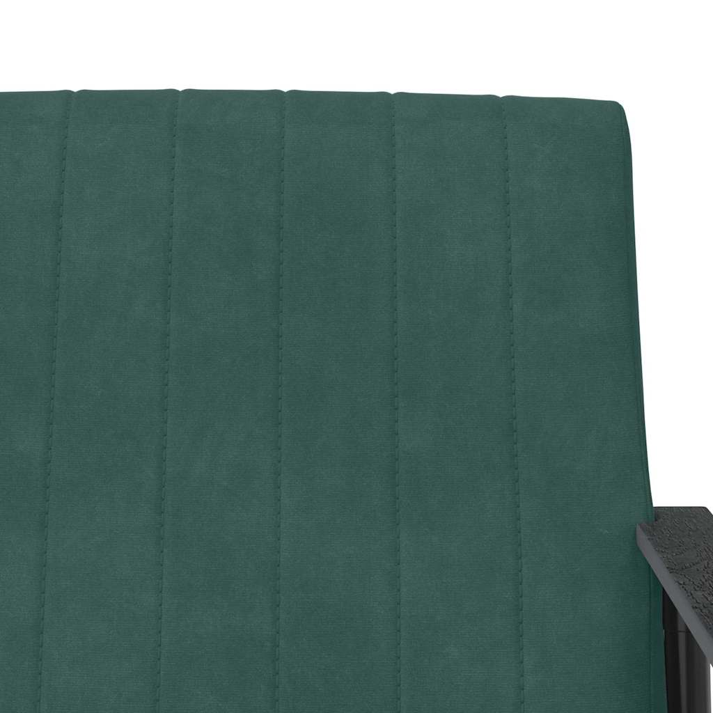 Fauteuil Donkergroen 59 x 75 x 78 cm Fluweel