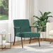 Fauteuil Donkergroen 59 x 75 x 78 cm Fluweel