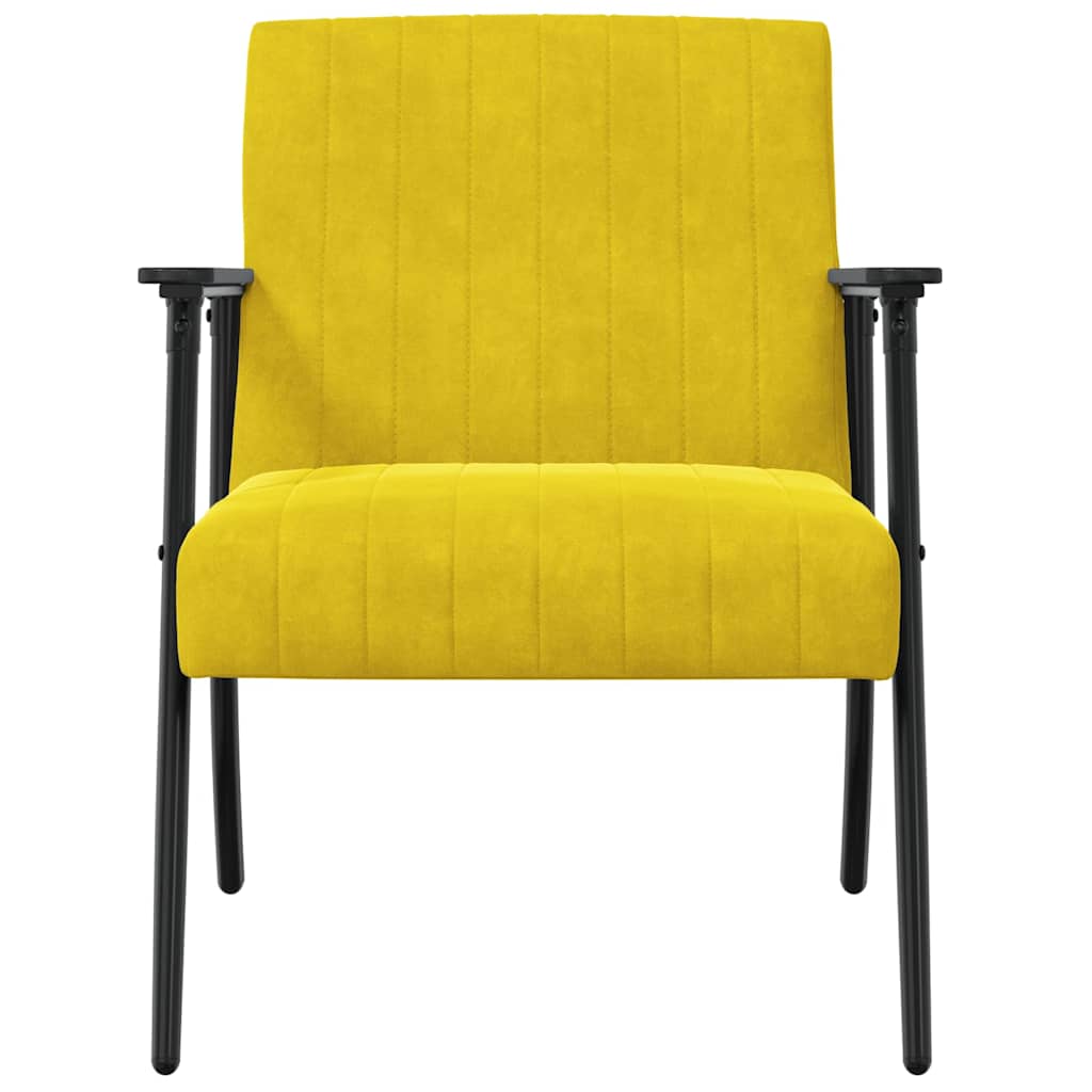 Fauteuil Geel 59 x 75 x 78 cm Fluweel