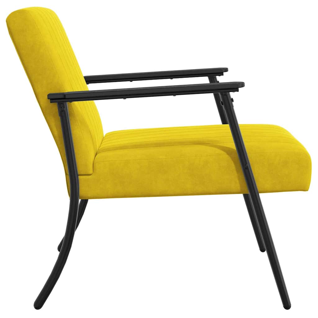 Fauteuil Geel 59 x 75 x 78 cm Fluweel