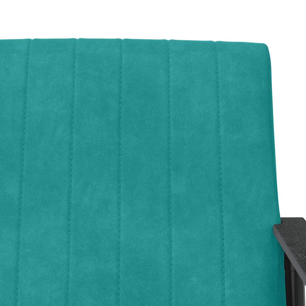 Fauteuil Turquoise 59 x 75 x 78 cm Fluweel