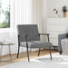 Fauteuil Donkergrijs Stof