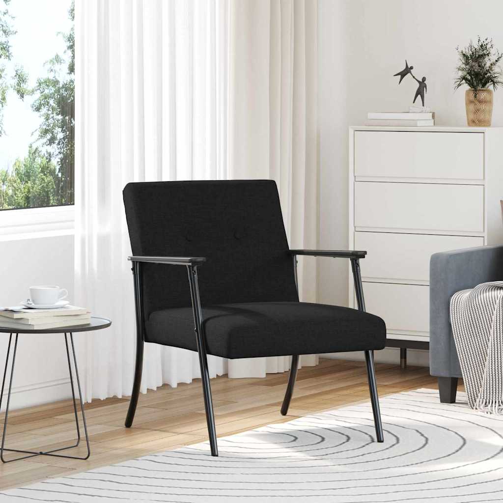 Fauteuil Zwart Stof
