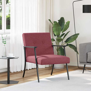 Fauteuil Wijnrood Stof