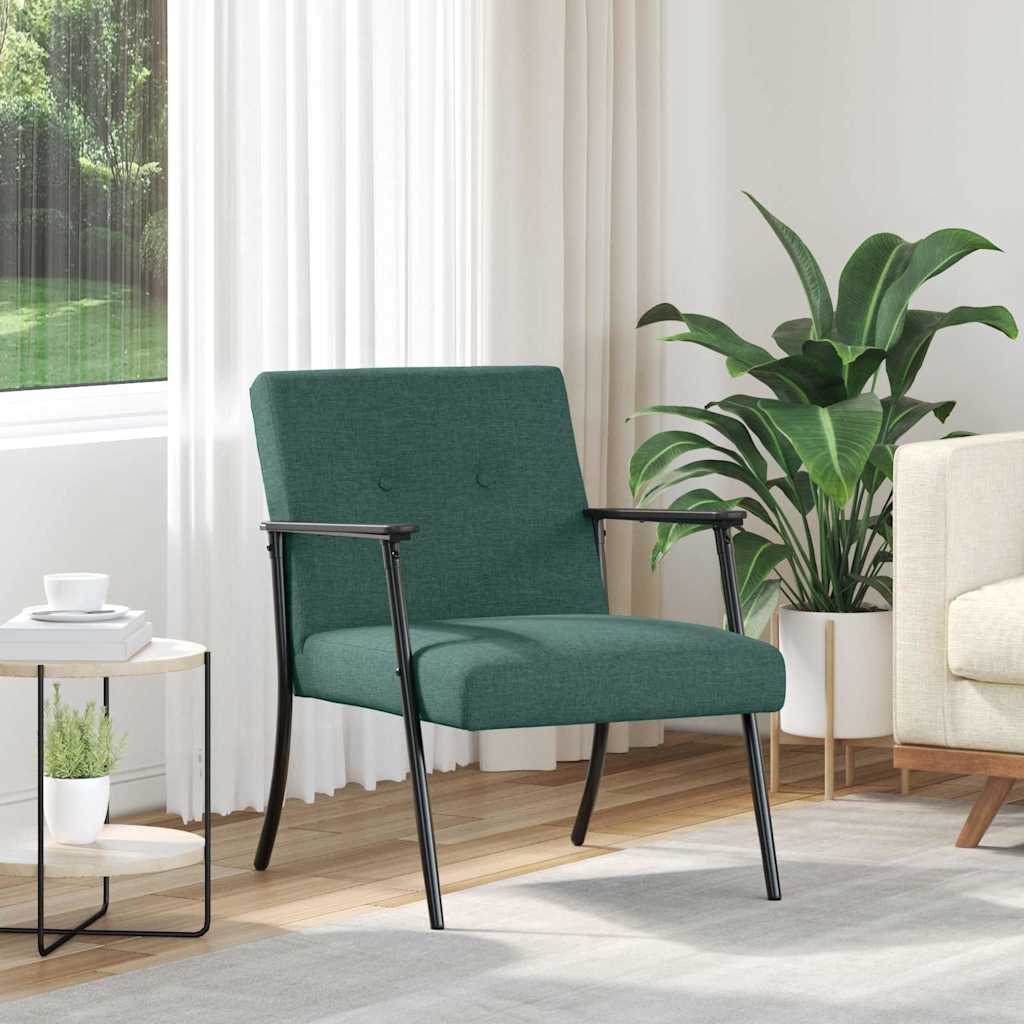Fauteuil Donkergroen Stof