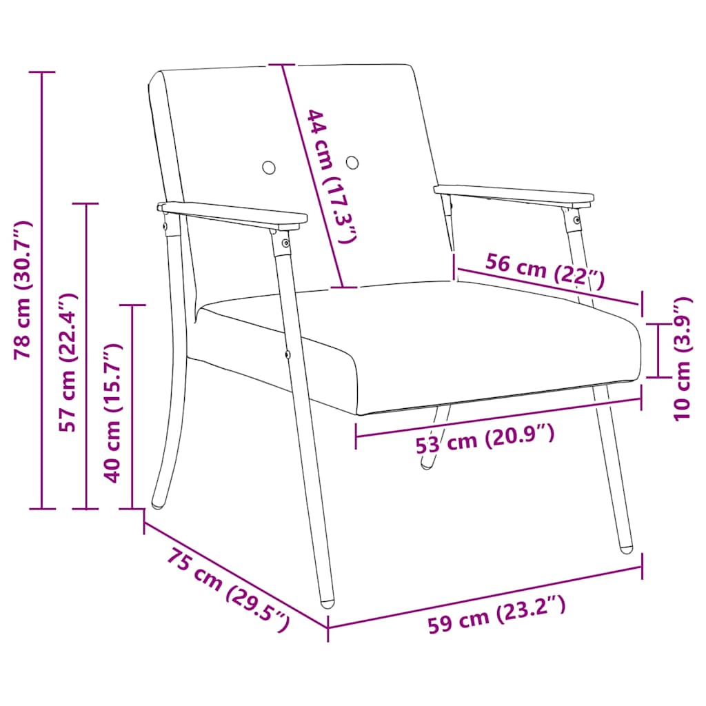 Fauteuil Donkergroen Stof