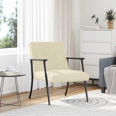 Fauteuil Crème Stof