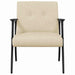 Fauteuil Crème Stof