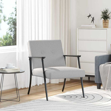 Fauteuil Wolkengrijs Stof Wolkengrijze stof