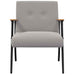 Fauteuil Lichtgrijs Krullend Wol-achtig Stof