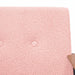 Fauteuil Roze Krullend Wol-achtig Stof