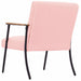 Fauteuil Roze Krullend Wol-achtig Stof