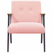 Fauteuil Roze Krullend Wol-achtig Stof