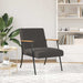 Fauteuil Donkergrijs Krullend Wol-achtig Stof
