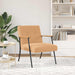 Fauteuil Beige Krullend Wol-achtig Stof