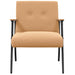 Fauteuil Beige Krullend Wol-achtig Stof