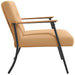 Fauteuil Beige Krullend Wol-achtig Stof