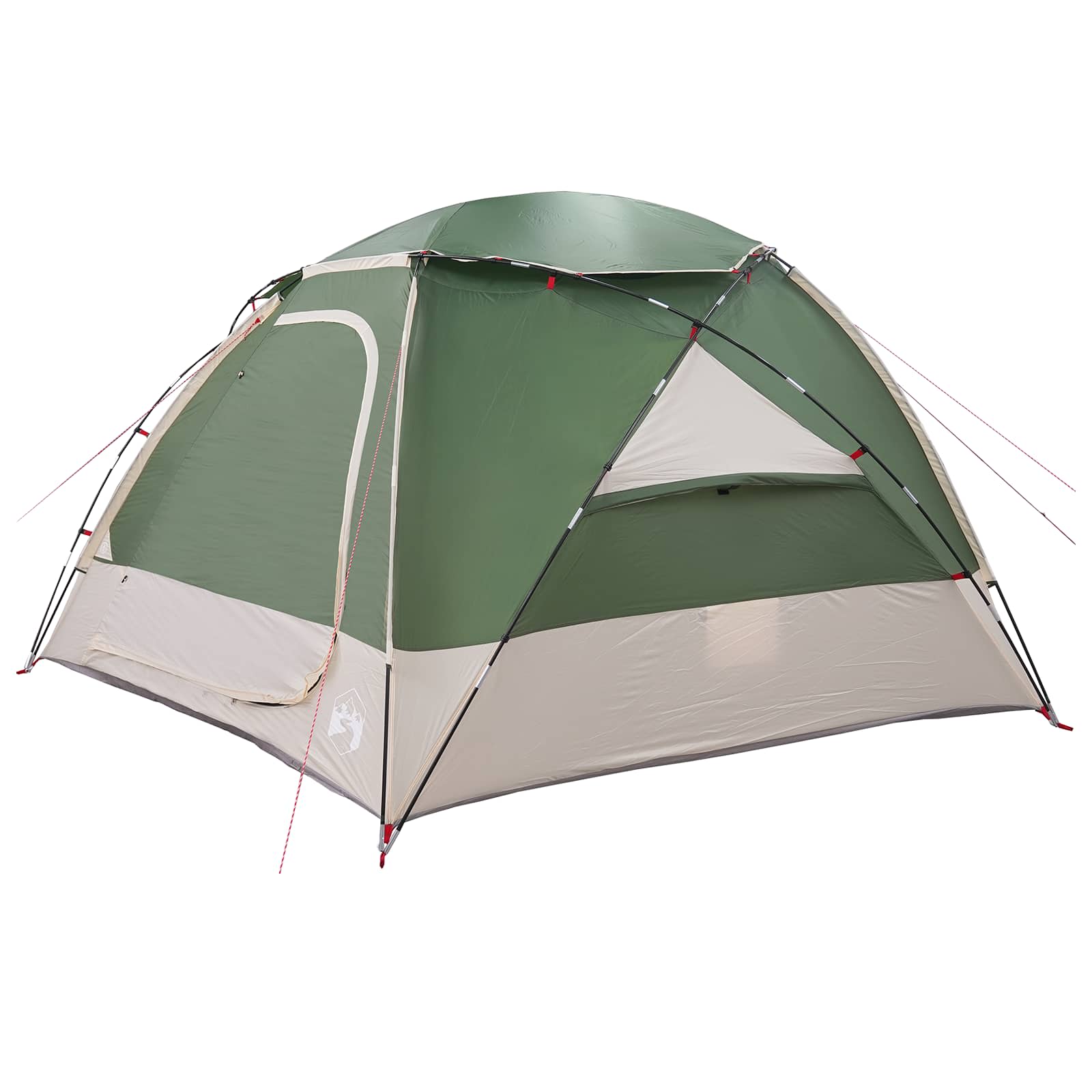 Koepeltent met Verwijderbare Regenkap Groen 4-persoons