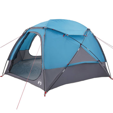 Koepeltent met Verwijderbare Regenkap Blauw 4-persoons