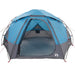 Koepeltent met Verwijderbare Regenkap Blauw 4-persoons