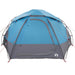 Koepeltent met Verwijderbare Regenkap Blauw 4-persoons
