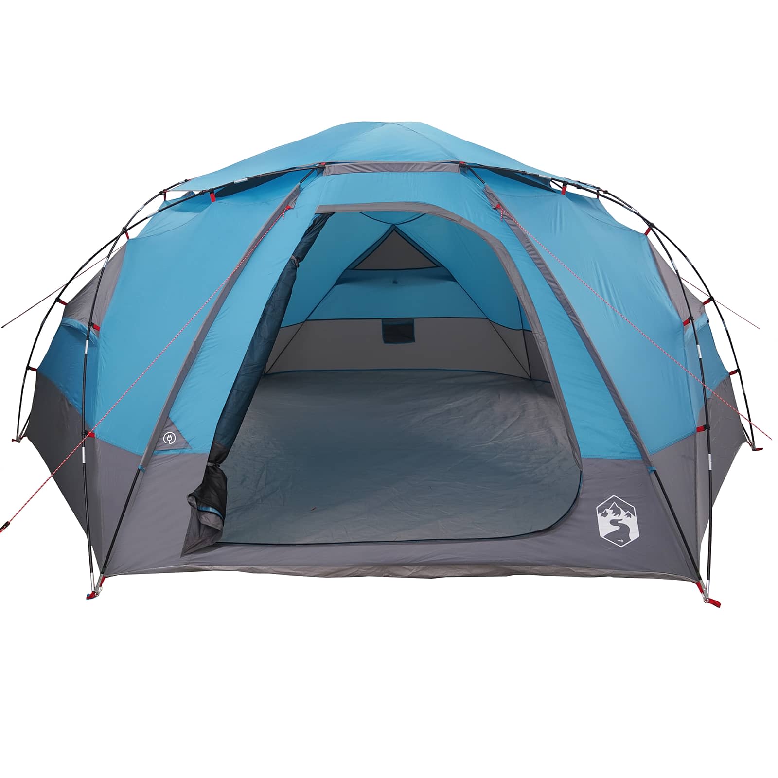 Koepeltent met Verwijderbare Regenkap Blauw 8-persoons