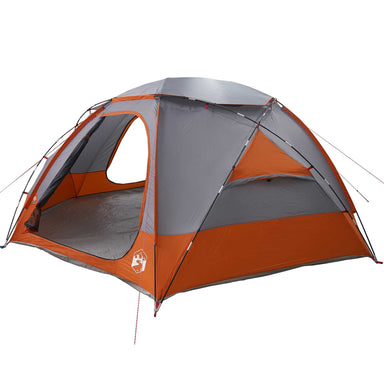 Koepeltent met Verwijderbare Regenkap Grijs en Oranje