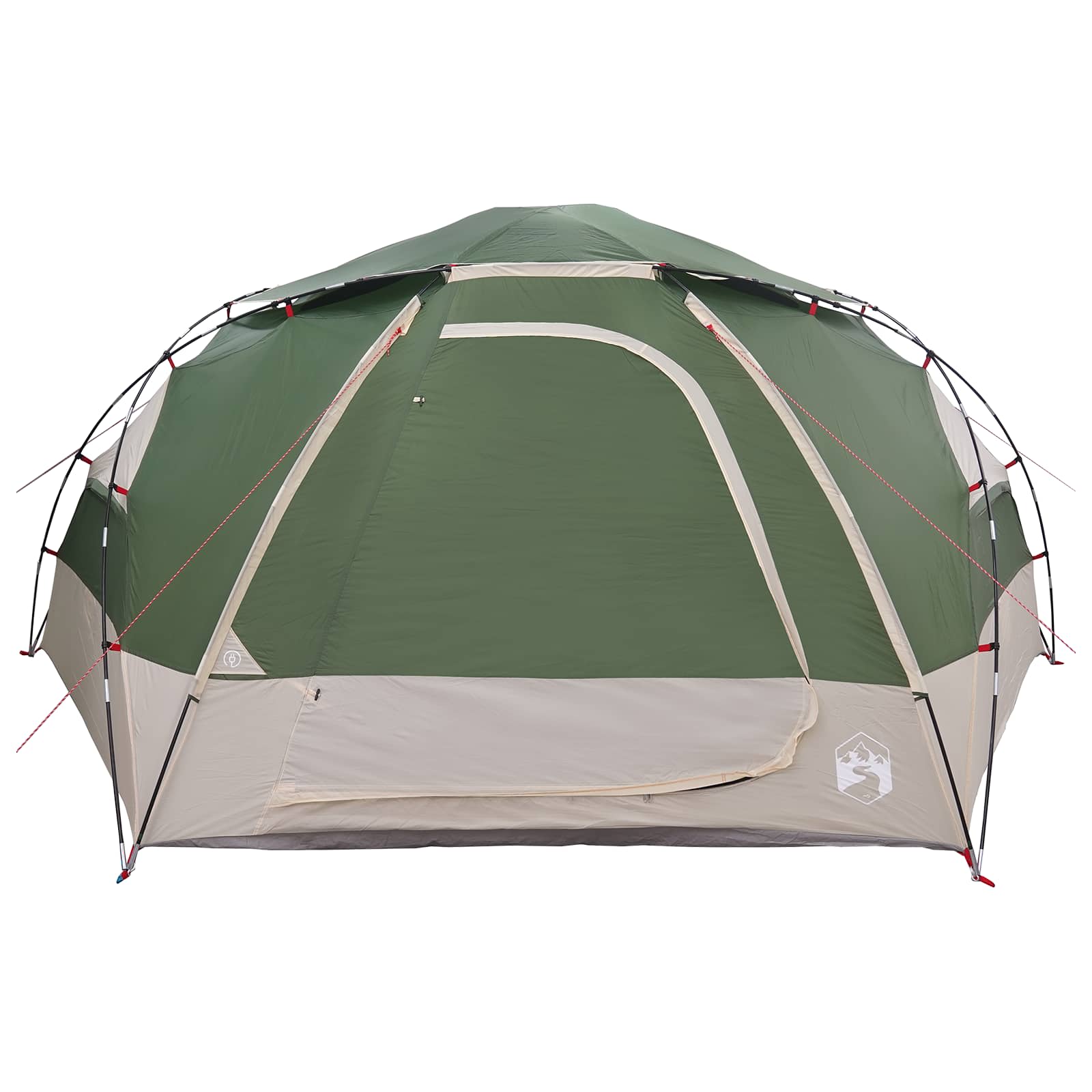 Koepeltent met Verwijderbare Regenkap Groen 12-Persoons