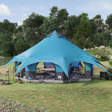 Gezinstent 10-persoons Blauw 185T Polyester met PU Coating