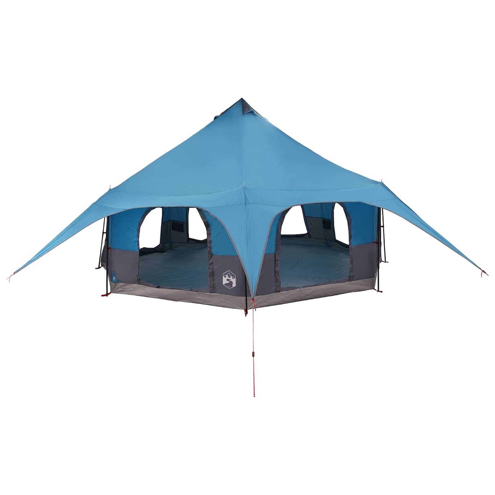 Gezinstent 10-persoons Blauw 185T Polyester met PU Coating