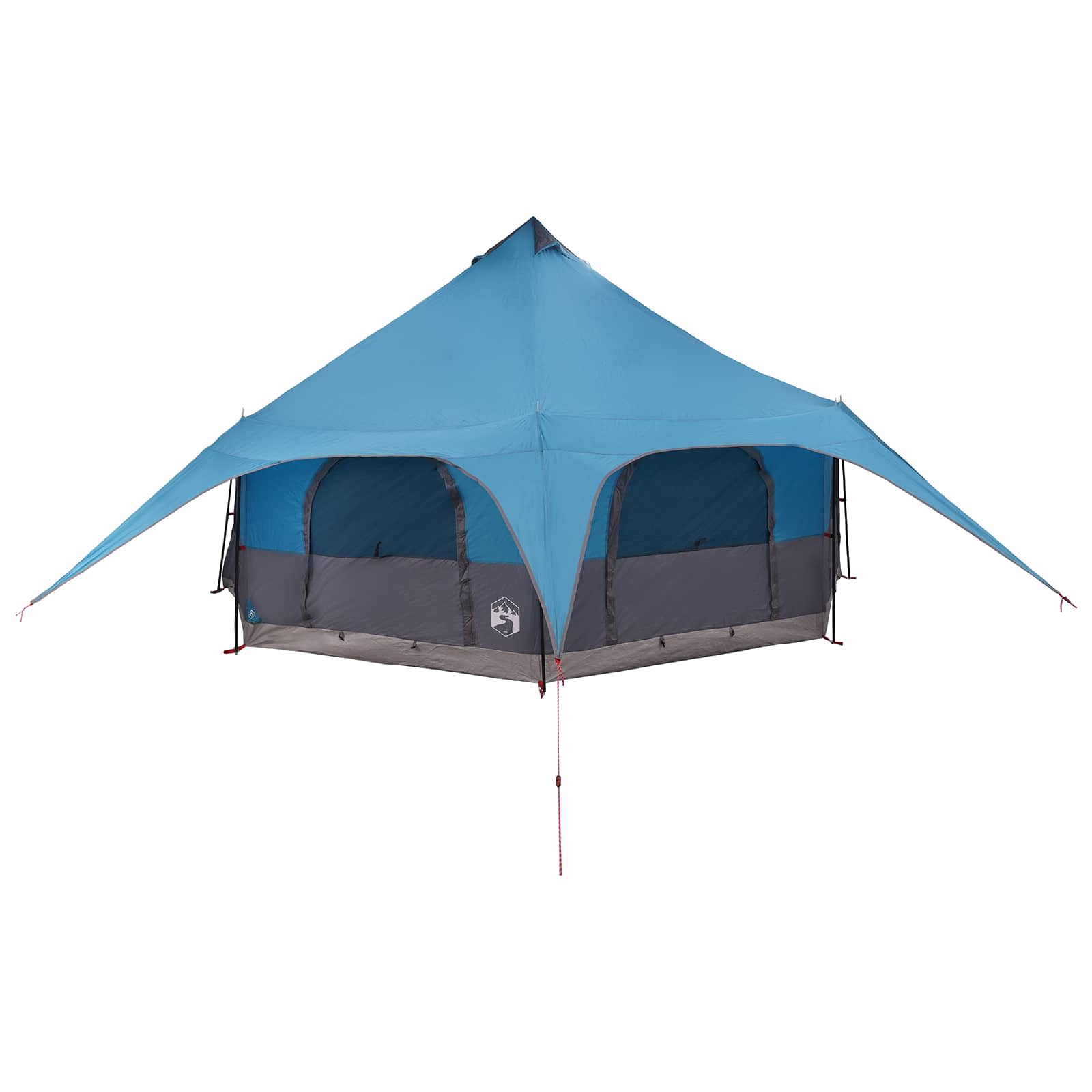 Gezinstent 10-persoons Blauw 185T Polyester met PU Coating