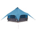 Gezinstent 10-persoons Blauw 185T Polyester met PU Coating
