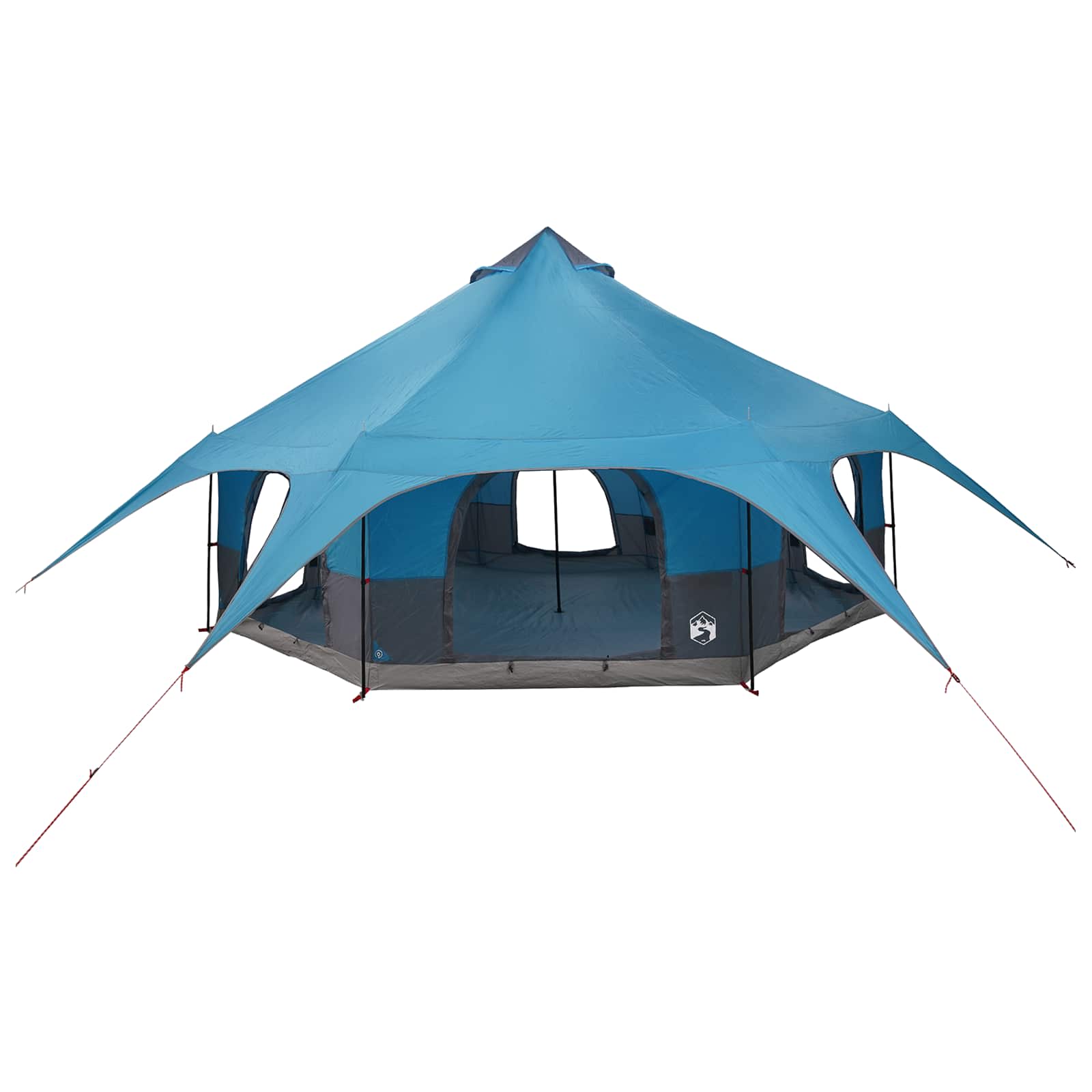 Gezinstent 10-persoons Blauw 185T Polyester met PU Coating