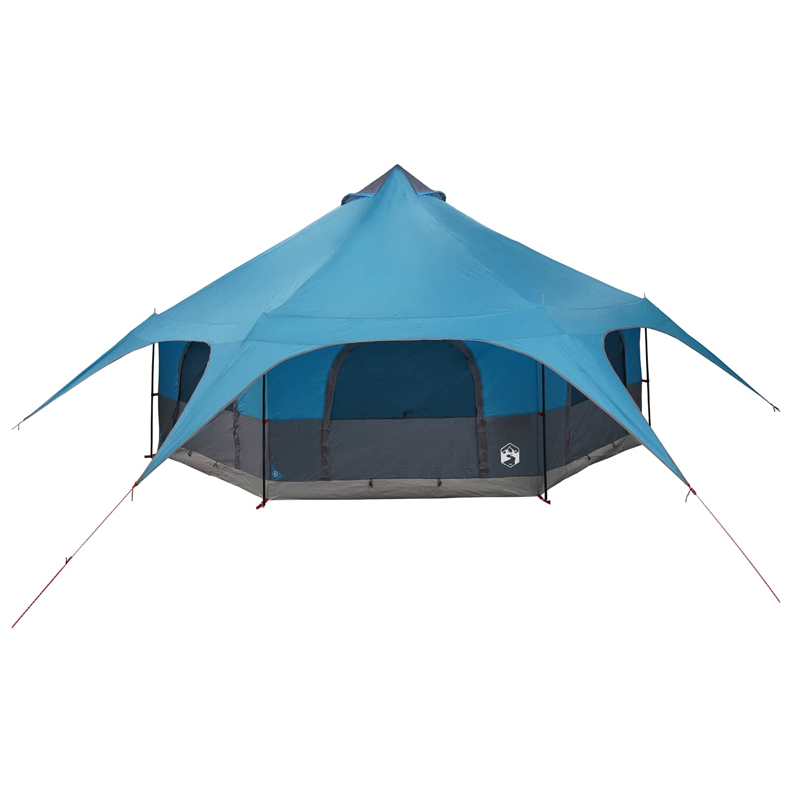 Gezinstent 10-persoons Blauw 185T Polyester met PU Coating
